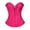 Hot Pink, variant on Women's Ruffle Corset Top, Sexy Chest Support Waist Training Bustier with Rubber Boning, Tummy Control Body Shaper for Slimming and Special Occasions-Pink