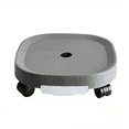 thumbnail image 1 of Plant Pallet ,Plant Stand with Wheels and Water Container, Flower Pot , Round Flower Pot with Roll, White, 1 of 5