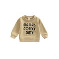 thumbnail image 1 of Gureui Toddler Infant Baby Boys Sweatshirt Letter Print Design Long Sleeve Round Neck Cute Breathable Pullover Tops, 1 of 8