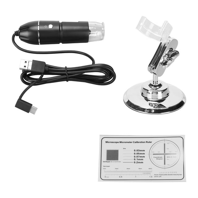 Microscopio digital de mano Sincero 50X a 1600X USB Tipo C Micro USB 3 en 1 con 8 luces LED