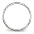 thumbnail image 4 of Finest Gold 14K White Gold 2.5 mm Half Round with Edge Band, Size 5.5, 4 of 11