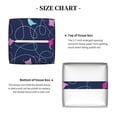 thumbnail image 6 of Leather Tissue Box Cover Square - colorful stingray dotted line cute Waterproof Tissue Box Holder Paper Case Organizer Dispenser for Modern Home Office Room Home Bathroom Decor, 6 of 7
