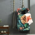 thumbnail image 5 of RMDQTR Durable Large Laundry Backpack with Drawstring Closure Ideal for Laundry Trips,Travel&Camping Multicolor Painting Flowers, 5 of 7