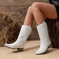 thumbnail image 5 of BURUDANI Women's Western Cowboy Mid-Calf Boots, 5 of 5