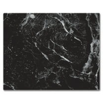 CounterArt "Black Marble Design" 3mm Heat Tolerant Glass Cutting Board 15" by 12"