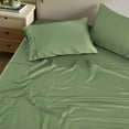 thumbnail image 4 of Superior 4-Piece Rayon From Bamboo Sage Sheet Set, Full, 4 of 9
