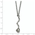 thumbnail image 2 of Collier Extensible en Acier Inoxydable avec Tourbillon Fantaisie de 2 Pouces 18 Pouces, 2 of 2