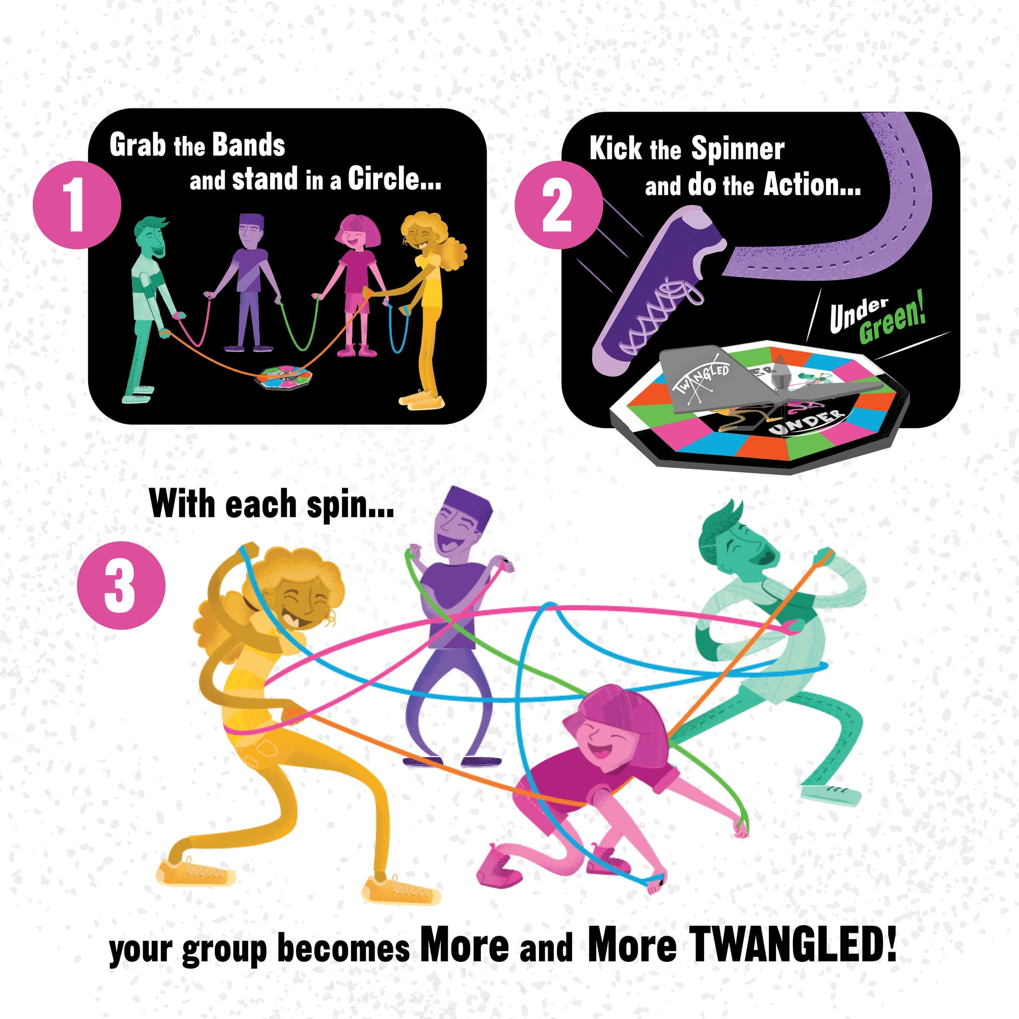 MindWare TWANGLED Active Outdoor Board Game for 4 Players