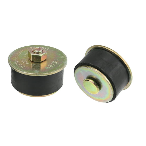 2pcs Automotive Car Rubber Freeze Plug Rubber Expansion Plug Fit Hole Size 1-5/8" to 1-3/4" 41mm-44mm