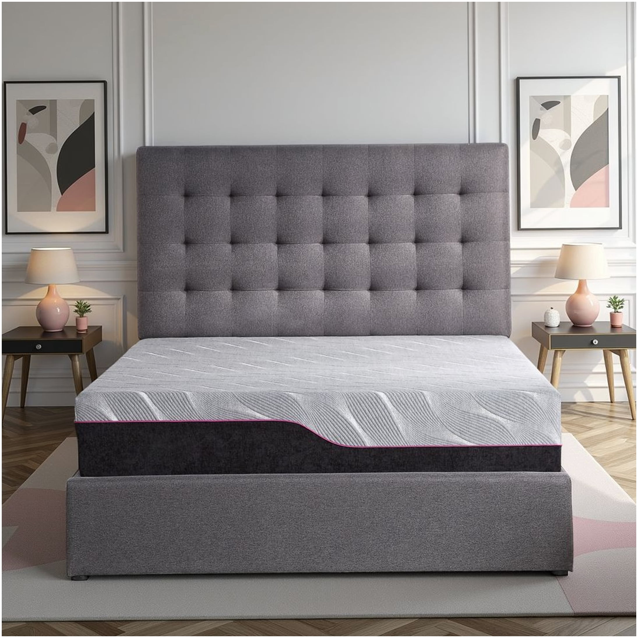 11" King Size Cooling Gel Memory Foam Mattress, Medium Firm Support, CertiPUR-US Certified, Copper Infused for Temperature Regulation & Pressure Relief