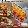 thumbnail image 6 of CERCKER Food-Dehydrator Machine 9 Stainless Steel Trays, 1000W High Watt Fruit Dehydrator Food Dryer, 7.7ft² Beef Jerky Maker Machine 190ºF High Temp Control, 24H Timer Meat Dryer for Jerky, 6 of 8