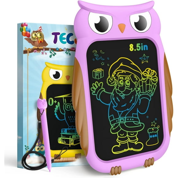 Owl LCD Drawing Tablet, 8.5 Inch Colorful Toddler Doodle Board Drawing Tablet, Erasable and Reusable Electronic Drawing Pads