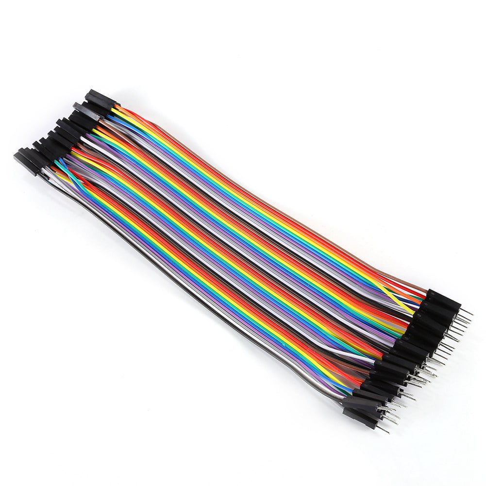 40pcs 21cm Dupont Jumper Wire Ribbon GPIO Cable Pi Arduino Breadboard M-F 