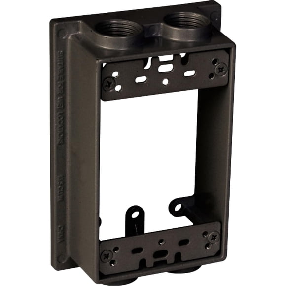Extensión de caja resistente a la intemperie TayMac SE450Z de 1 módulo, bronce