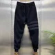 thumbnail image 3 of Pantalones deportivos masculinos ajustados de pana gótica para hombre, pantalones deportivos ajustados para otoño e invierno, medias cortas a rayas, oferta de bienvenida, talla XXXL, 3 of 5