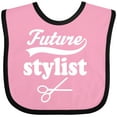 thumbnail image 3 of Inktastic Future Stylist Childs Occupation Boys or Girls Baby Bib, 3 of 4