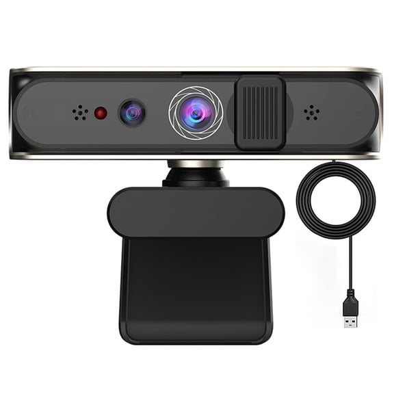 Yammee 1080P WindowsHello Webcam with Noise Canceling Microphones