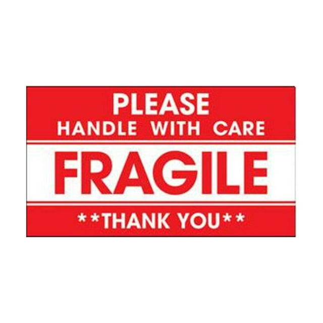 Handle With Care Fragile Parcel Labels-Postage Stickers-Permanent Self H9Y0