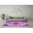 thumbnail image 3 of Ahgly Company Indoor Rectangle Medallion Purple Traditional Area Rugs, 8' x 12', 3 of 4