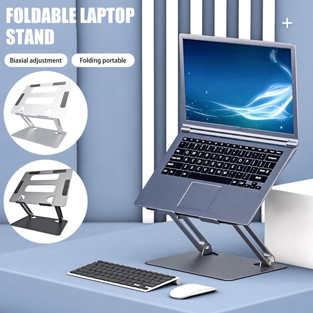 Muyoka Soporte para computadora portátil Soporte de aluminio para computadora portátil Soporte para tableta ajustable en altura con orificio de emisión de calor Muyoka Hogar