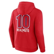 Mens J.T. Realmuto Red Philadelphia Phillies Fastball Player Name & Number Pullover Hoodie