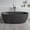 Matte Black, variant on Ruvati 59-inch Matte Black epiStone Surface Oval Freestanding Bath Tub Canali