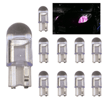 T10 194 LED Light Bulb Pink 168 2825 W5W T10 Wedge COB Bulbs Error Free for Car Dome Map Door Courtesy License Plate (Pack of 10 )