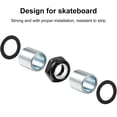 thumbnail image 3 of 112 Pieces Skateboard Truck Hardware Kit Includes Spacers, Axle Nuts and Speed Rings for Skateboard and Longboard, 3 of 6