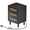 Black, variant on IVV 3-Drawer Nightstand with Built-in Charging Station, Natural Rattan Drawer Fronts, Solid Wood Legs, for Bedroom/Living Room/Boho-Modern Decor, Black