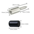 thumbnail image 3 of 10 Pcs Self Tapping Screws Cabinet Laminate Support, Fixed Support Self - Tapping Cross Screw, Shelf Pins with Non-Slip Sleeve, Cabinet Shelf Pegs for Kitchen Utensils, Bookcases and Wardrobes, 3 of 6