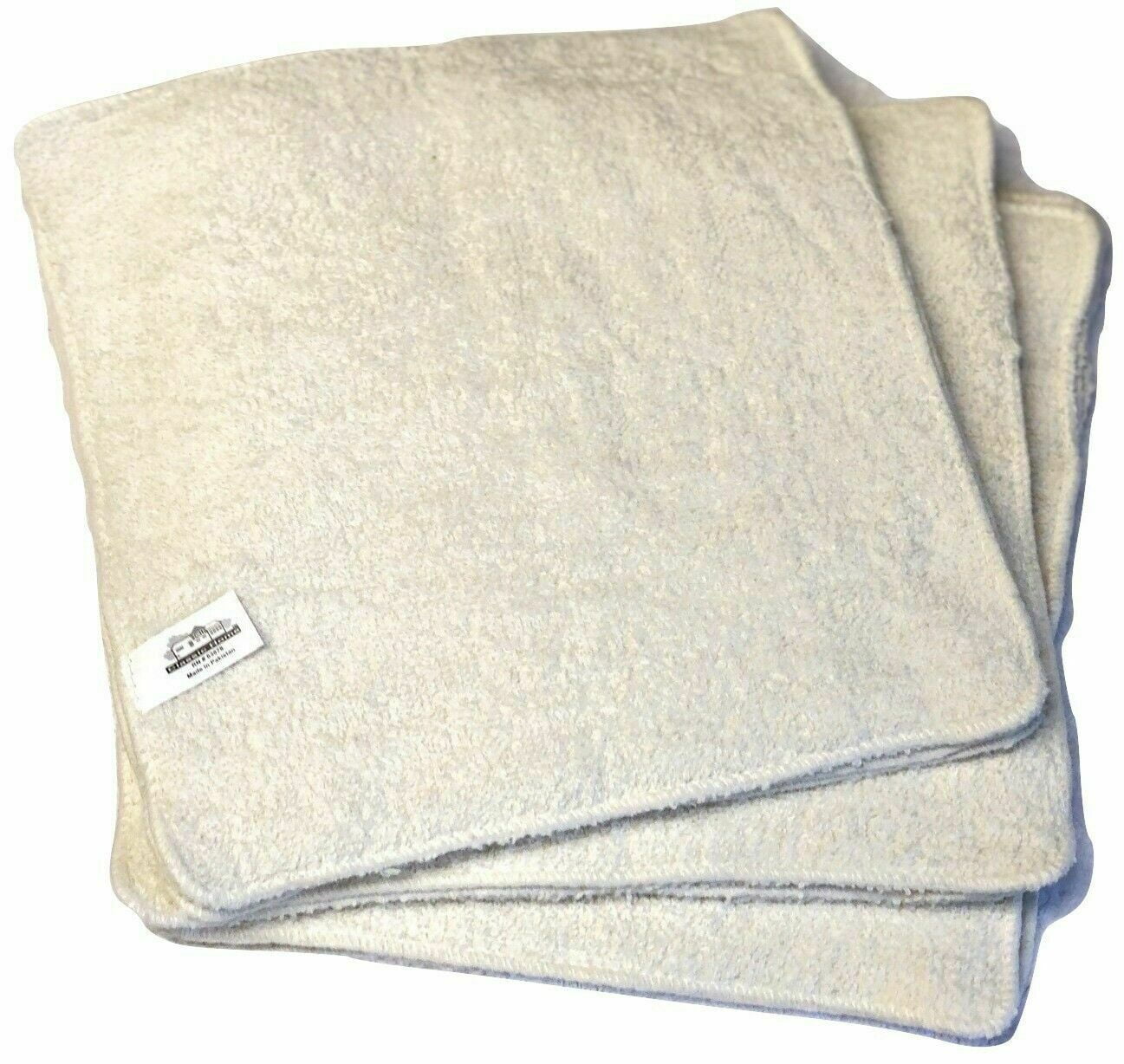 24 Pack Washcloth 12x12 Baby Towel Face Cloth 100% Cotton 
