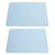 thumbnail image 3 of 2 alfombrillas de ratón de cuero PVC impermeable para escritorio, cojín para oficina, hogar, protector de ratones, 27 x 21 cm, color azul claro, 3 of 14