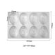 thumbnail image 3 of Yuarrent Molde de silicona para pasteles de 8 cavidades, molde con forma de huevo, molde para hornear antiadherente para DIY, Mousse de gelatina para Herramientas y accesorios para hornear Yuarrent HA037692-00, 3 of 6