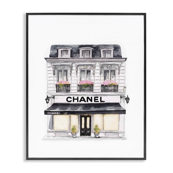 Stupell Industries Glam Glam Fashion Storefront Black Framed Giclee Art, 16 x 20, by Amanda Greenwood
