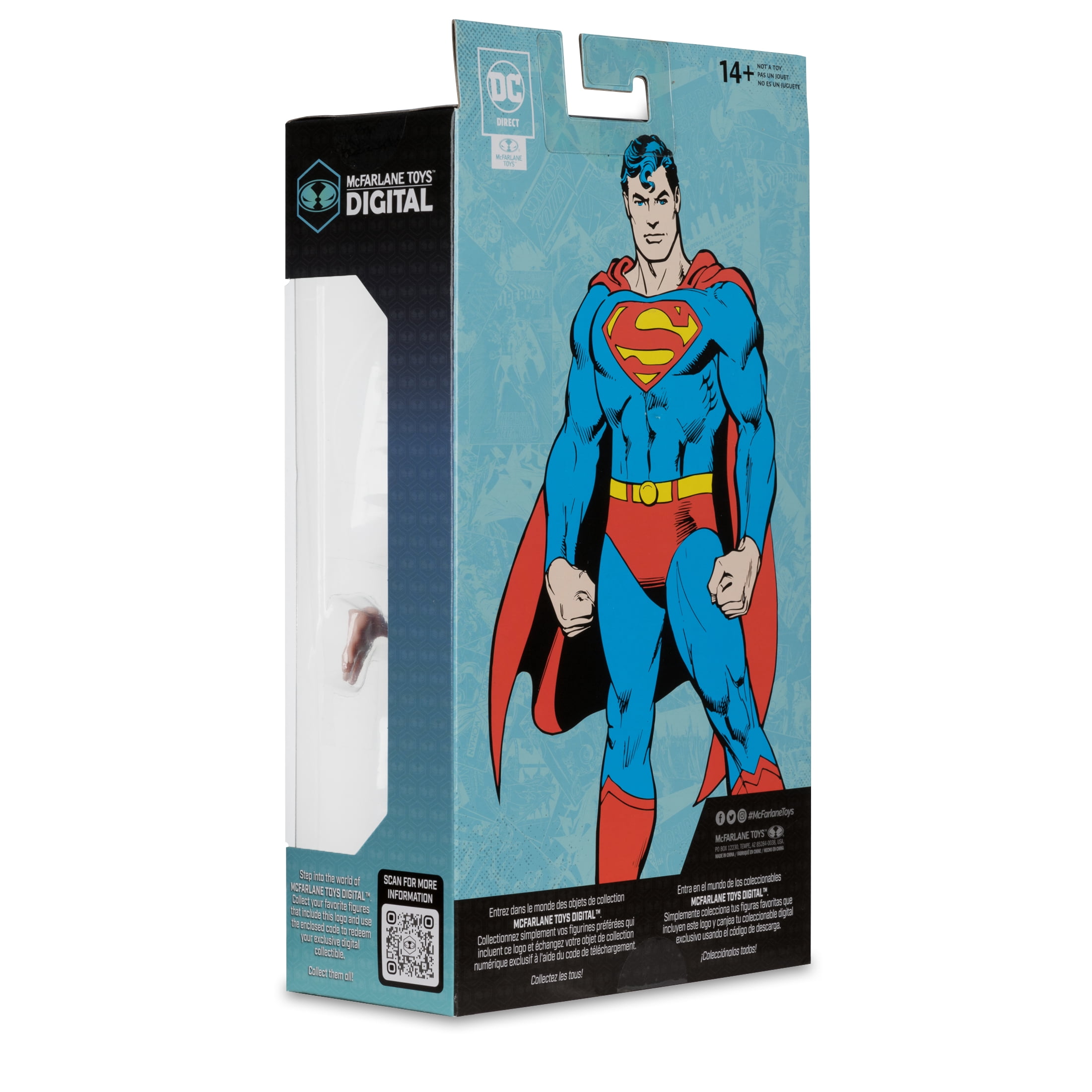 Superman (DC: The Silver Age) 7" Figure w/McFarlane Toys Digital Collectible