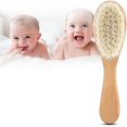 thumbnail image 1 of Cepillo para el cabello, ligero, cómodo, suave, pelo de cabra natural, peine de aseo para masaje de cabeza infantil con mango Sailing Electrónica, 1 of 5