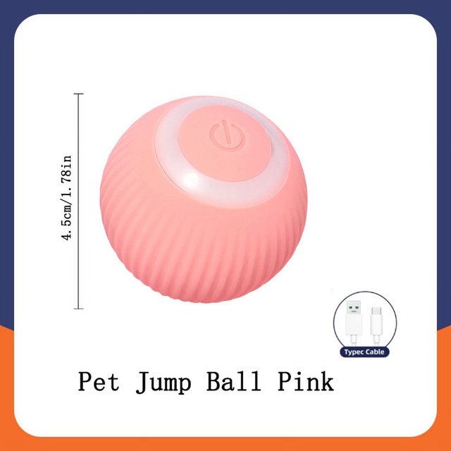 Pelota de juguete inteligente para perros, juguete interactivo electrónico para mascotas, pelota móvil USB, rebote automático para cachorros, regalo de cumpleaños, productos para gatos