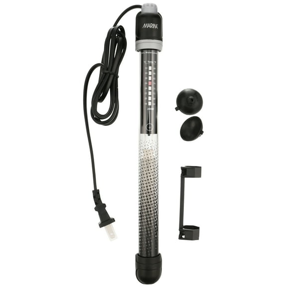 Marina Submersible Aquarium Heater, 10.5-Inch, 200-Watt