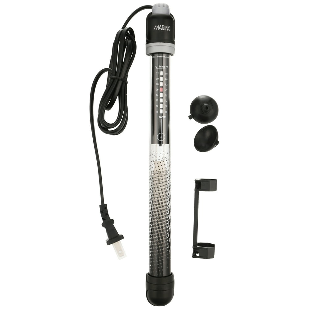Marina Submersible Aquarium Heater, 10.5Inch, 200Watt