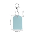 thumbnail image 2 of Unique Bargains Leather Key Fob, 4 Pack PU Leather Key Fob with Key Rings for ID Key Cards, Sky Blue, 2 of 6