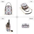 thumbnail image 3 of FORMRS Crossbody Bag for Women Quilted Travel Shoulder Cell Phone Purse with Chain Strap Handbag, Navy Blossom Mosaic, 3 of 7