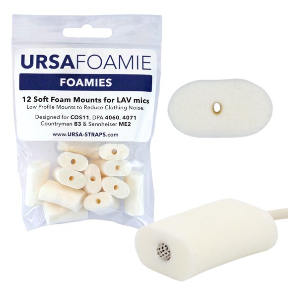 Foam Mounts URSA Foamies para micrófonos de laboratorio inalámbricos, paquete de 12