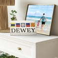 thumbnail image 4 of JennyGems Delaware Gifts, Dewey Beach Delaware Souvenirs, Delaware Sign, Delaware Decor, Delaware State Pride, Delaware Souvenirs and Gifts, Nautical Flags, Made in USA (Dewey Nautical Flag LF), 4 of 8
