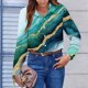 thumbnail image 5 of TaTaai Women's Casual Blouse Long Sleeve Button Down Shirt Floral Print Lapel Collar Soft Cotton Relaxed Fit Tunic Daily Wear Gift, 5 of 6