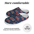 thumbnail image 6 of Disketp Fire Truck 1 Women's Men's Slippers Plush Slip-On House Slipper for Winter Indoor Soft Cushion Non-slip Fluffy Slides Slippers-13, 6 of 7