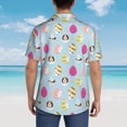 thumbnail image 4 of Balery Happy Easter Camisas hawaianas de manga corta para hombre, camisas playeras de corte holgado, camisas de vacaciones con botones,Medium, 4 of 7