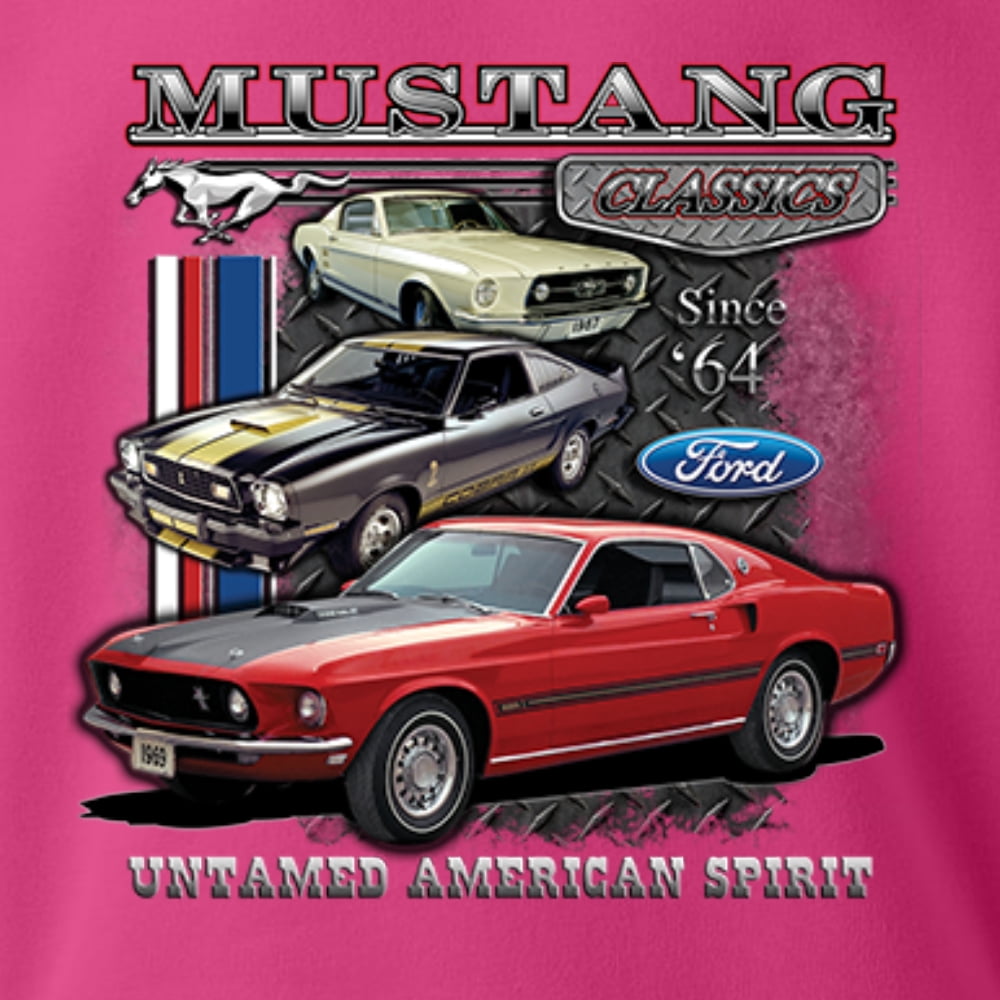Ford Mustang Classics T-Shirt Muscle Car Untamed American Spirit Tee