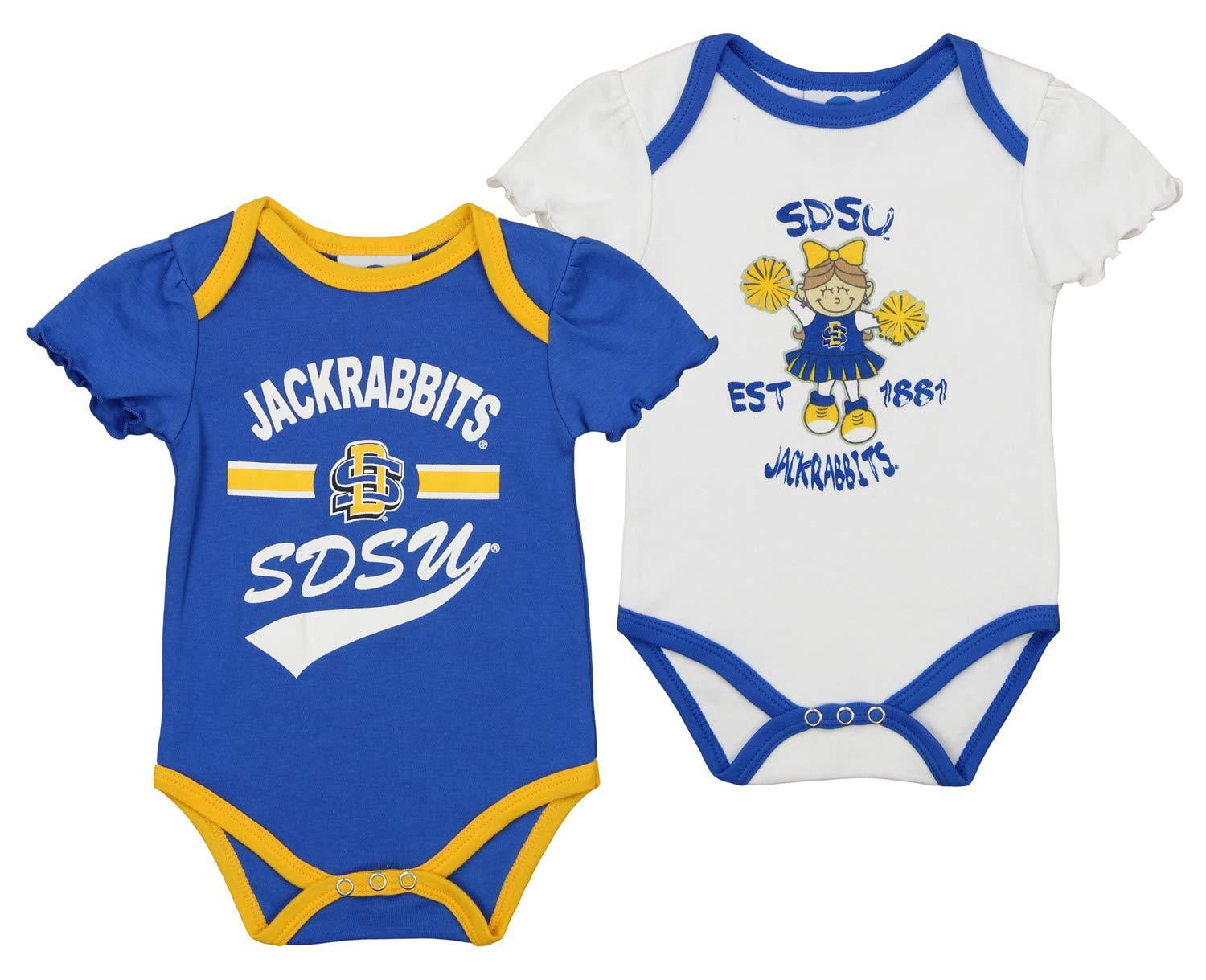OuterStuff NCAA Infant Dakota State Bisons Bodysuit 2 Pack Set 