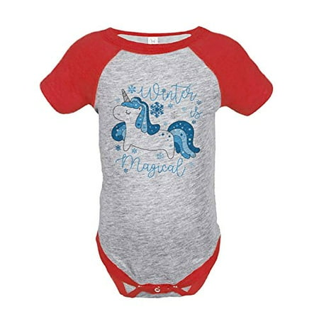 

7 ate 9 Apparel Girl s Winter Unicorn Red Onepiece