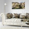 thumbnail image 3 of Designart Fumaroles Altipano Geothermal Area - Landscape Printed Throw Pillow - 12x20, 3 of 5